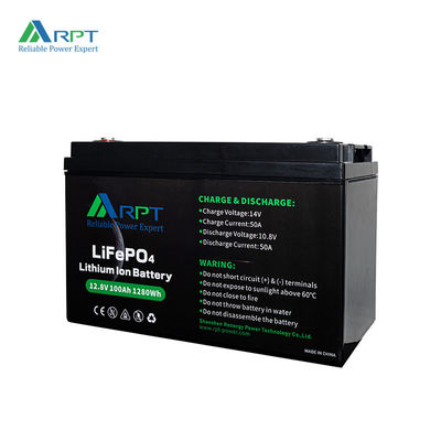 качество 1280Wh литий-ионная Rv батарея RPT 12V 100Ah LiFePO4 батарея завод