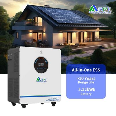 Хорошая цена. RPT-батарея 6KW солнечный инвертор 51.2V 100AH LiFePO4 литийный аккумулятор для 6KW 5.12KWh Все в одном домашнем энергохранилище онлайн